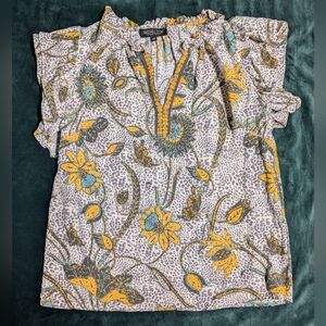 Rachel Zoe Multicolor Floral Blouse